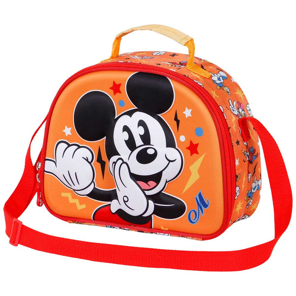 Micky Maus Lunchbox Orange 3D geprägt