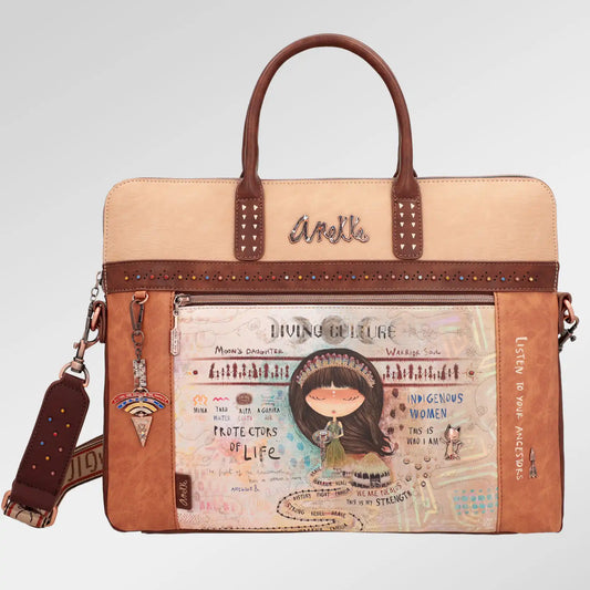 Anekke Menire Multi-Pocket Synthetisch Bruin - Amazonas Design & Tablet Compartment Trolley-compatibel