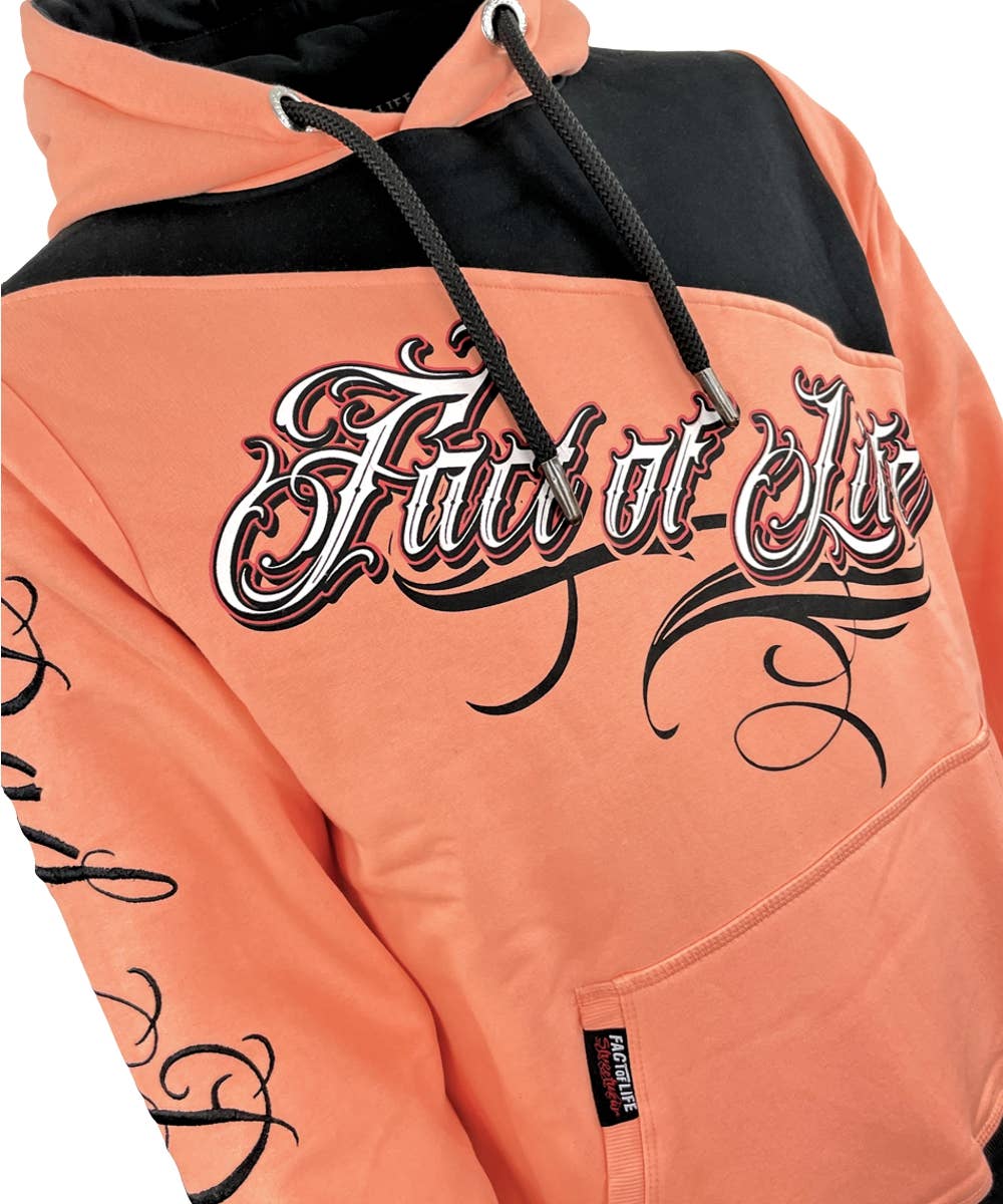 Fact of Life Hoodie "Bad Dreams" - Papaya Punch Orange
