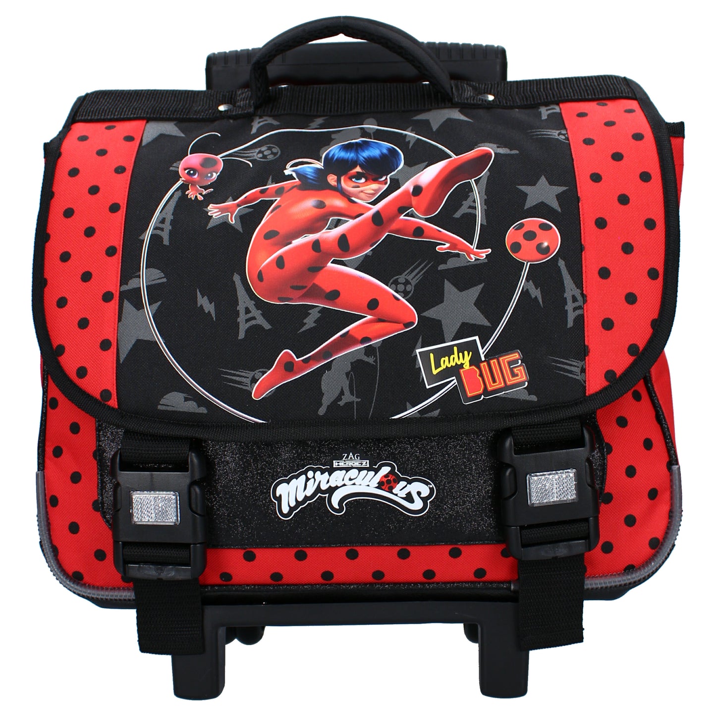 Stylisch & vielseitig: Miraculous Super Heroez Trolley Schulrucksack