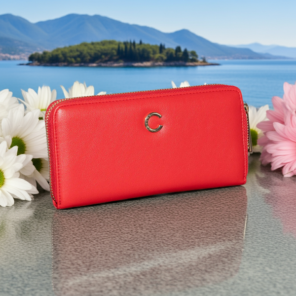 Wallet Signal Red Studs