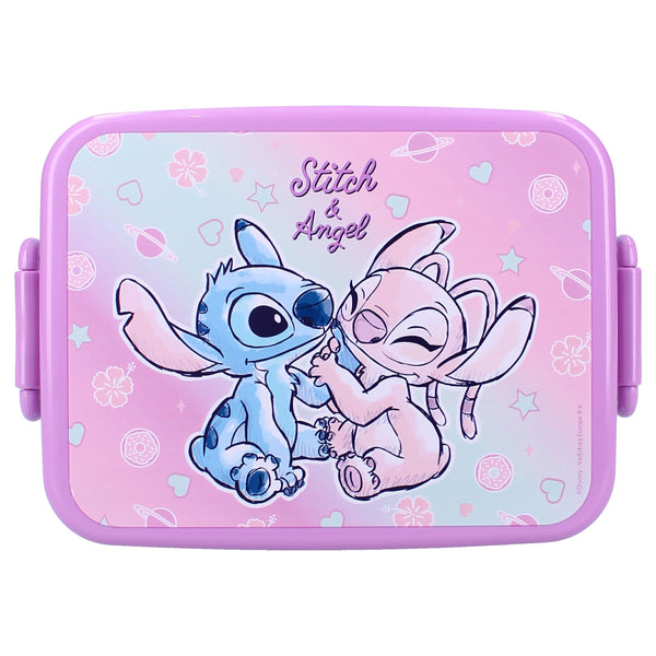Stitch & Angel Lunch Box Turquoise/Purple