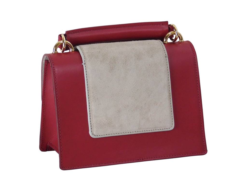 Italienische Raffinesse: Damen Kleine Leder Handtasche