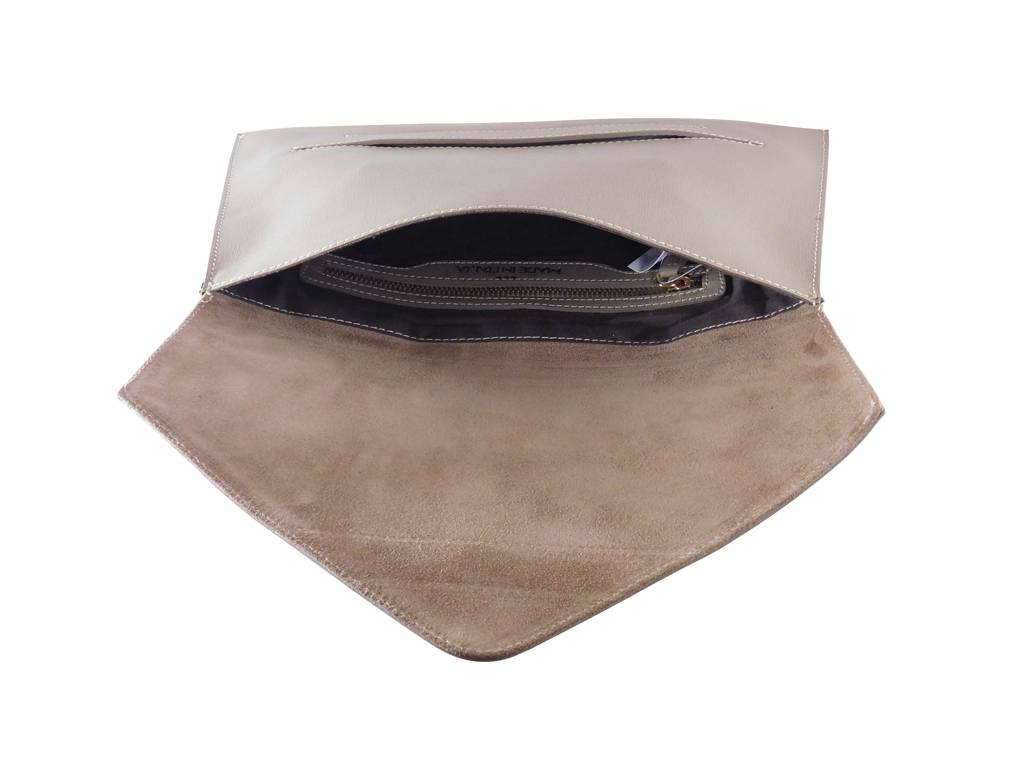 Italienische Eleganz: Damen Leder Clutch