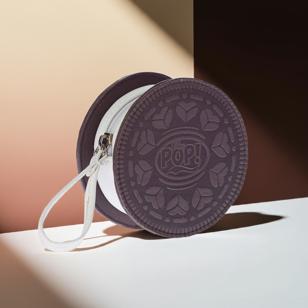 Black Cookie-Cookie Wallet, Brown