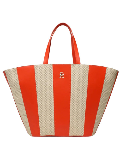 TH Travel Beach Tote Rot/Beige