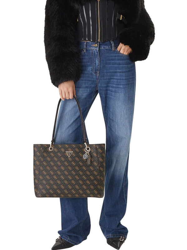 Noelle II Shopper Brown Logo