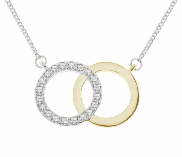 Necklace Silver – Swarovski Crystals, 50 cm