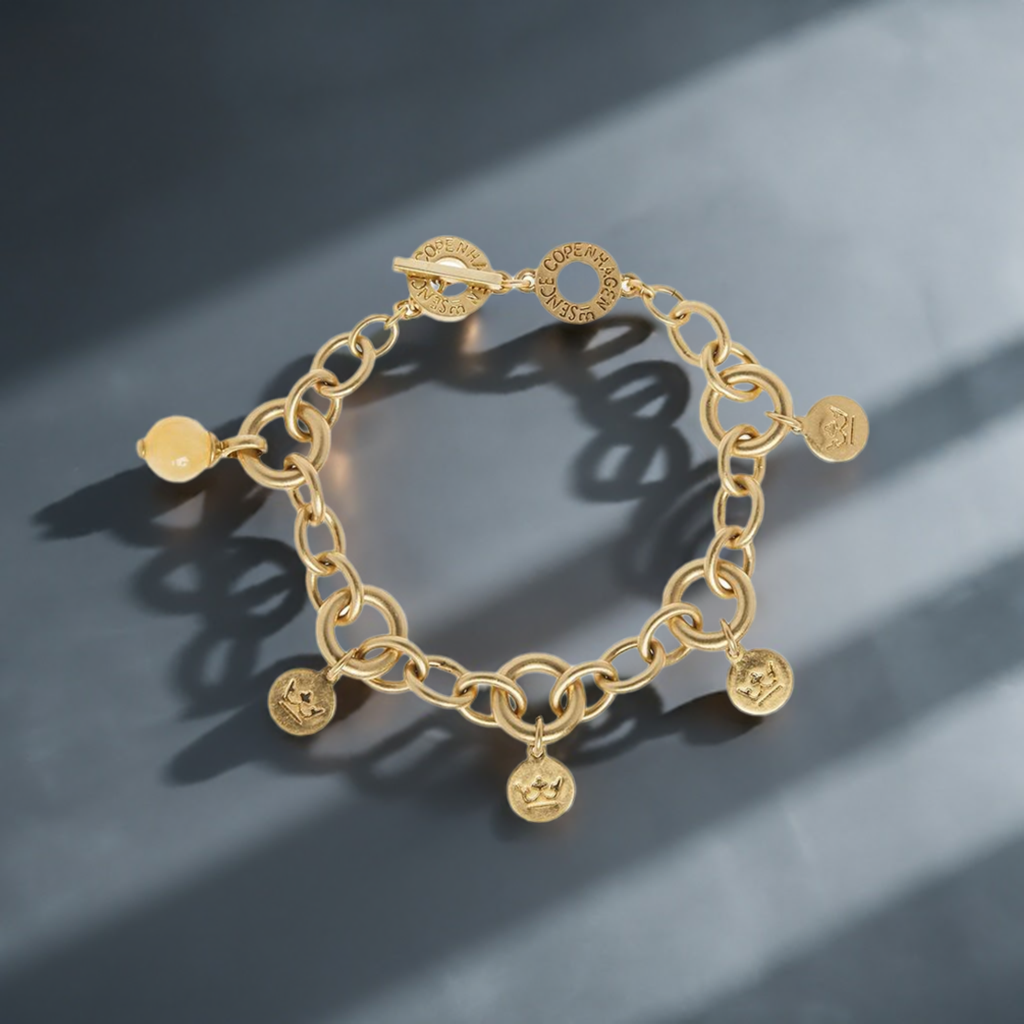 Radiant elegance: ladies bracelet with yellow stone