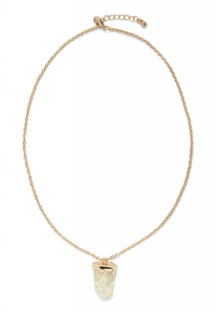 Eleganz & Glanz: Damen Halskette mit Harz-Kristallanhänger