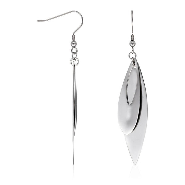 Torrente Hakenohrringe Silber - Edelstahl 5,5cm