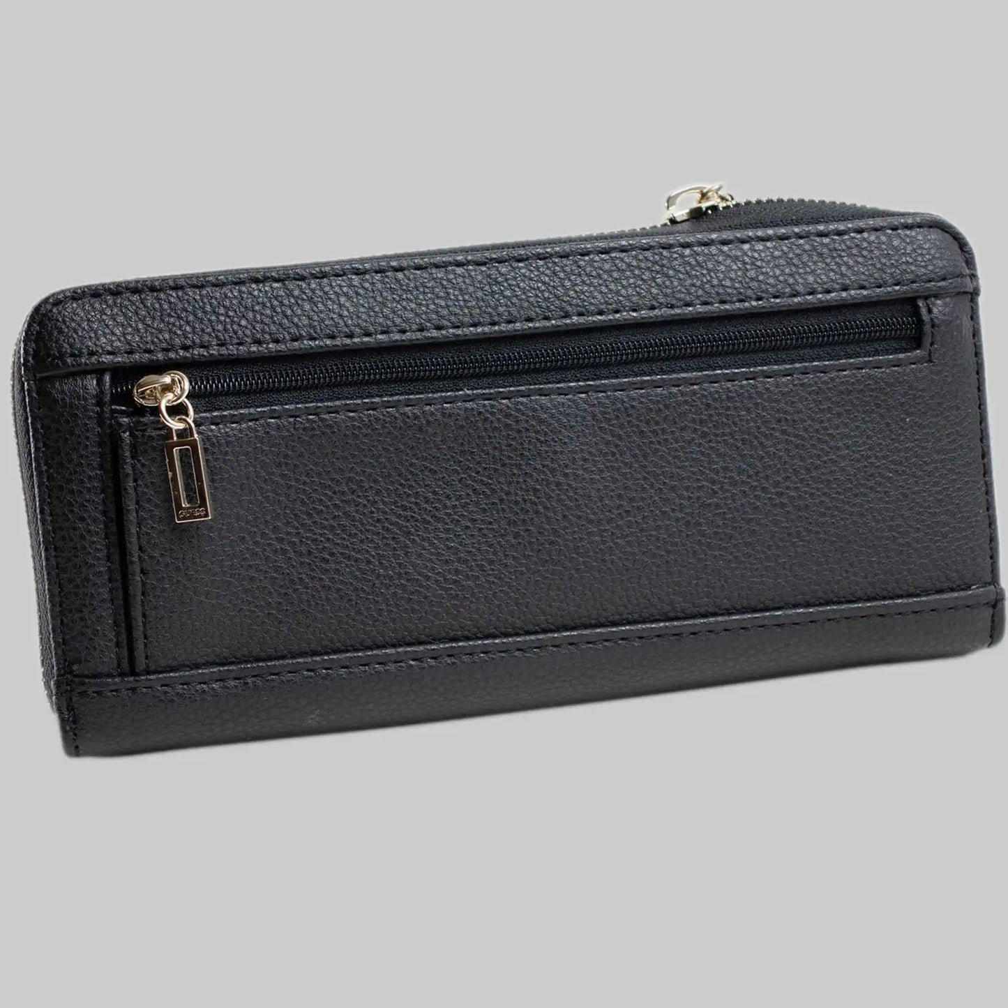 Elegant & praktisch: Damen Kunstleder Portemonnaie in Schwarz