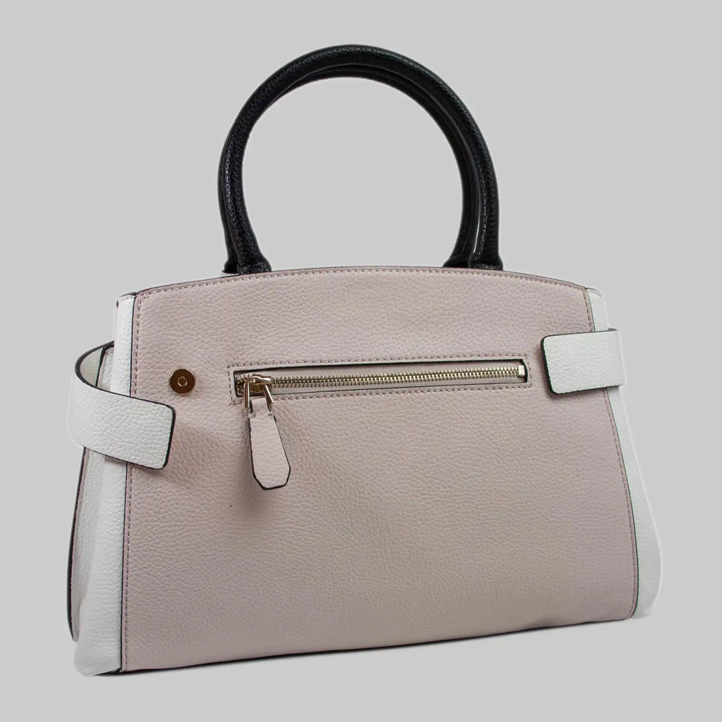 Elegant & funktional: Damen Kunstleder Handtasche in Braun-Rose
