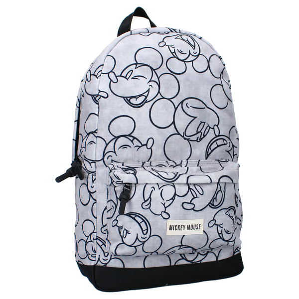 Mickey Mouse Backpack Light Grey "So Real" Outline