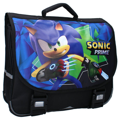 Sonic Prime Time Schulrucksack - Schwarz, Abenteuer-Design