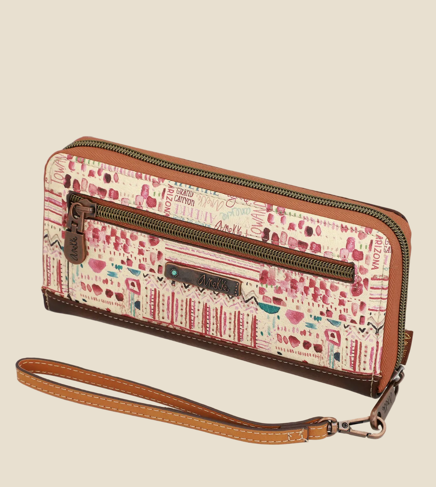 Arizona Wallet Brown Studs