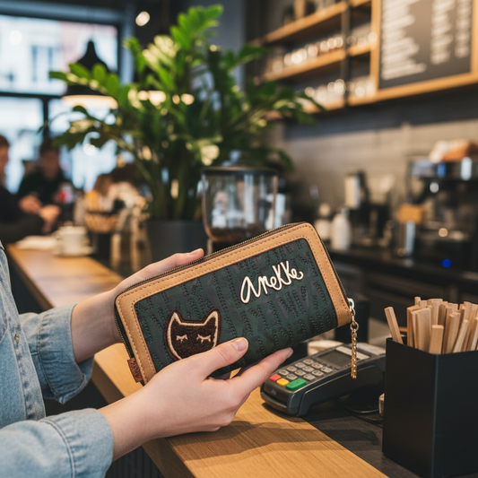 Anekke The Forest RFID-portemonnee Canada synthetisch stedelijk groen - 10 kaartsleuven 18x10x4cm