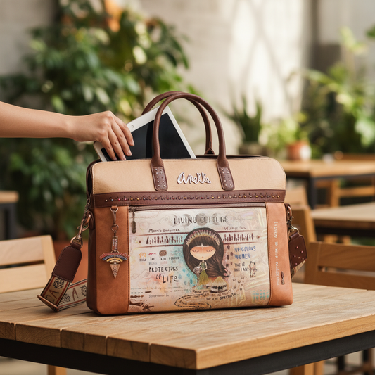 Anekke Menire Multi-Pocket Synthetisch Bruin - Amazonas Design & Tablet Compartment Trolley-compatibel