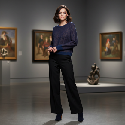 Anekke Damen Pullover Contemporary Kupfer Marineblau