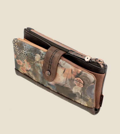 SHŌEN Portemonnaie Braun Kunst-Print