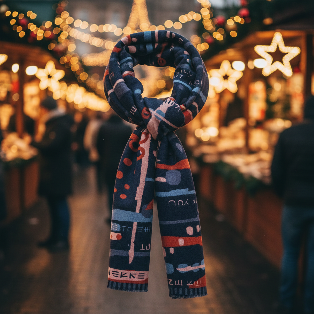 Anekke Damen Pashmina Schal Blau Contemporary Polyester