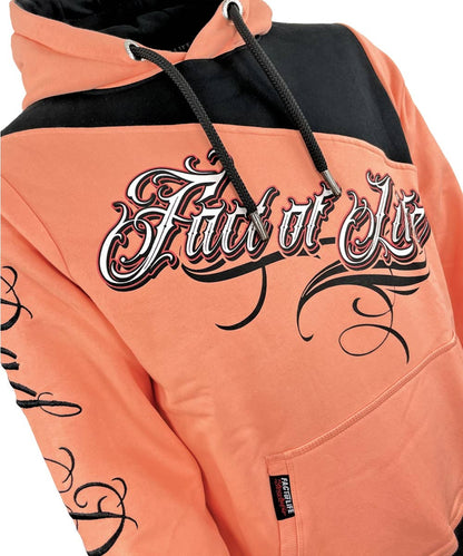 Fact of Life Hoodie "Bad Dreams" - Papaya Punch Orange