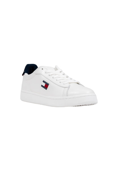 Tommy Hilfiger Jeans Sneakers Leder/Lederimitat Weiß - Schnürung Herren