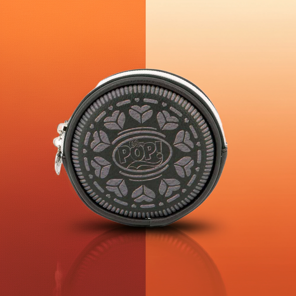 Black Cookie Geldbörse Rund Schwarz
