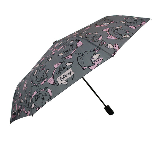 The Aristocats Marie Faltbarer Regenschirm - Grau mit Rosa Akzenten