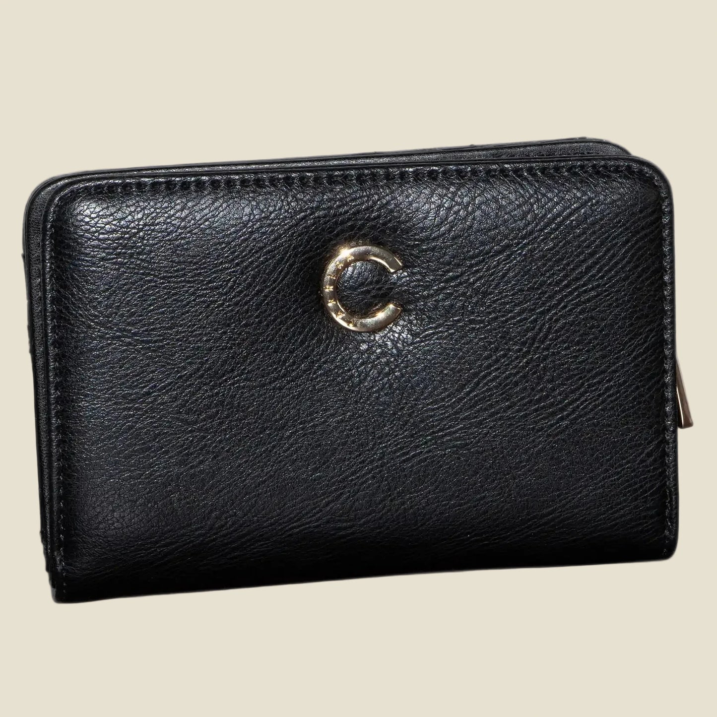 Portemonnaie Schwarz Nieten