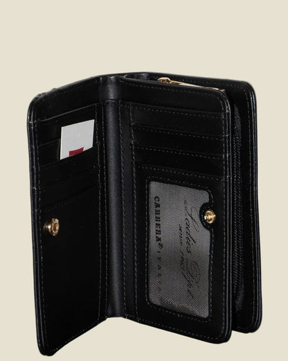 Portemonnaie Schwarz Nieten