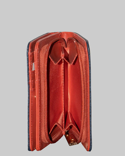 Portemonnaie Navy Geflochten