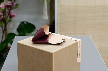 Minimalistischer Leder Geldbeutel Klein Damen Portemonnaie