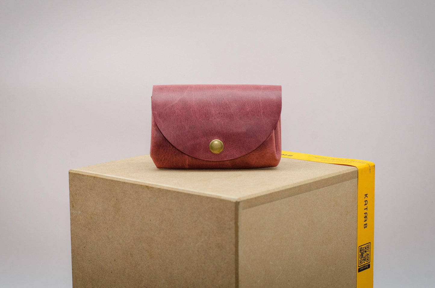 Minimalistisches Portemonnaie Frauen Altrosa Klein Damen