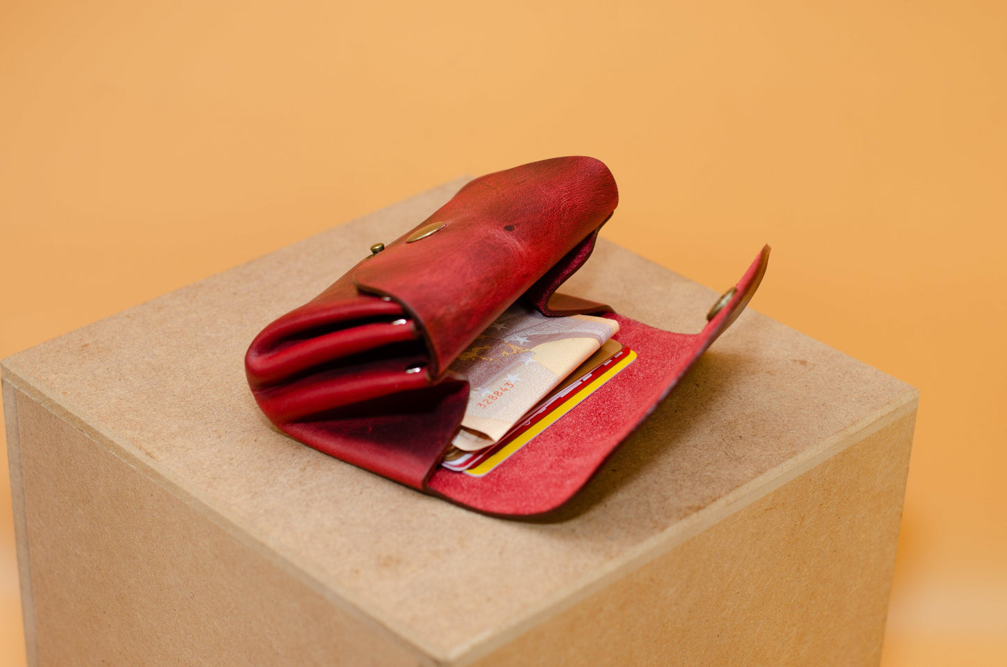 Kleine Geldbeutel Damen Minimalistisch Schlank Portemonnaie