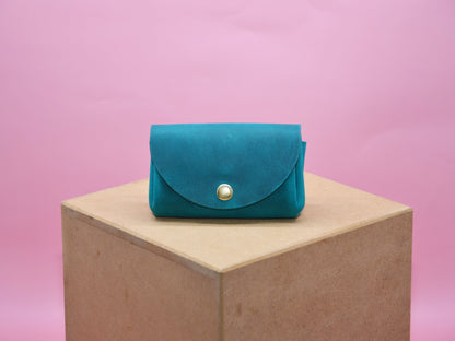 Minimalistisches Portemonnaie Frauen Türkis Klein Geschenk