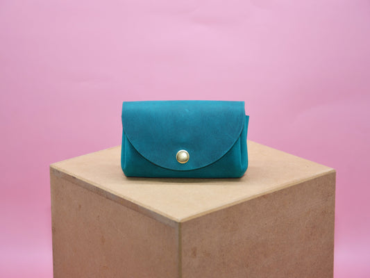 Minimalistisches Portemonnaie Frauen Türkis Klein Geschenk