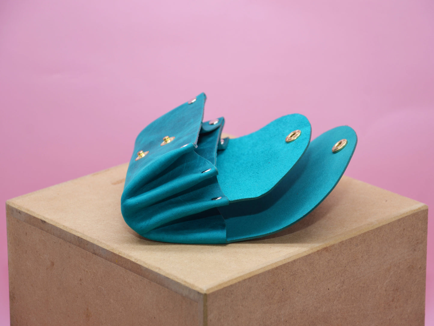 Minimalistisches Portemonnaie Frauen Türkis Klein Geschenk