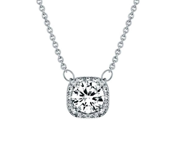 Halskette Weißgold – Swarovski-Kristalle, 47,5 cm