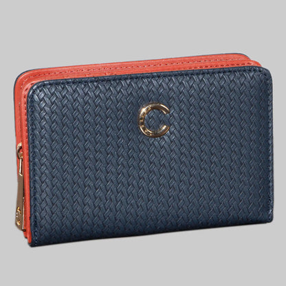 Portemonnaie Navy Geflochten
