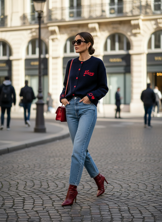 Weste Navy Comfort Marineblau Einheitsgröße Nachhaltig Damen