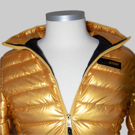 Damen Winterjacke in Gold mit Modernem Design