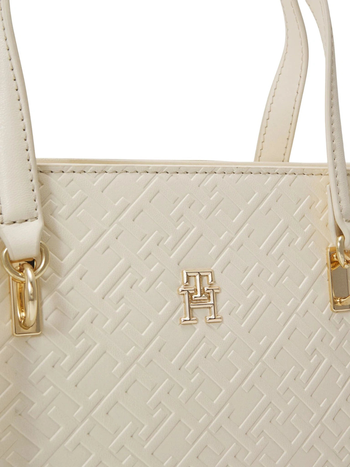 TH Refined Mini Tote Mono Creme/Ecru