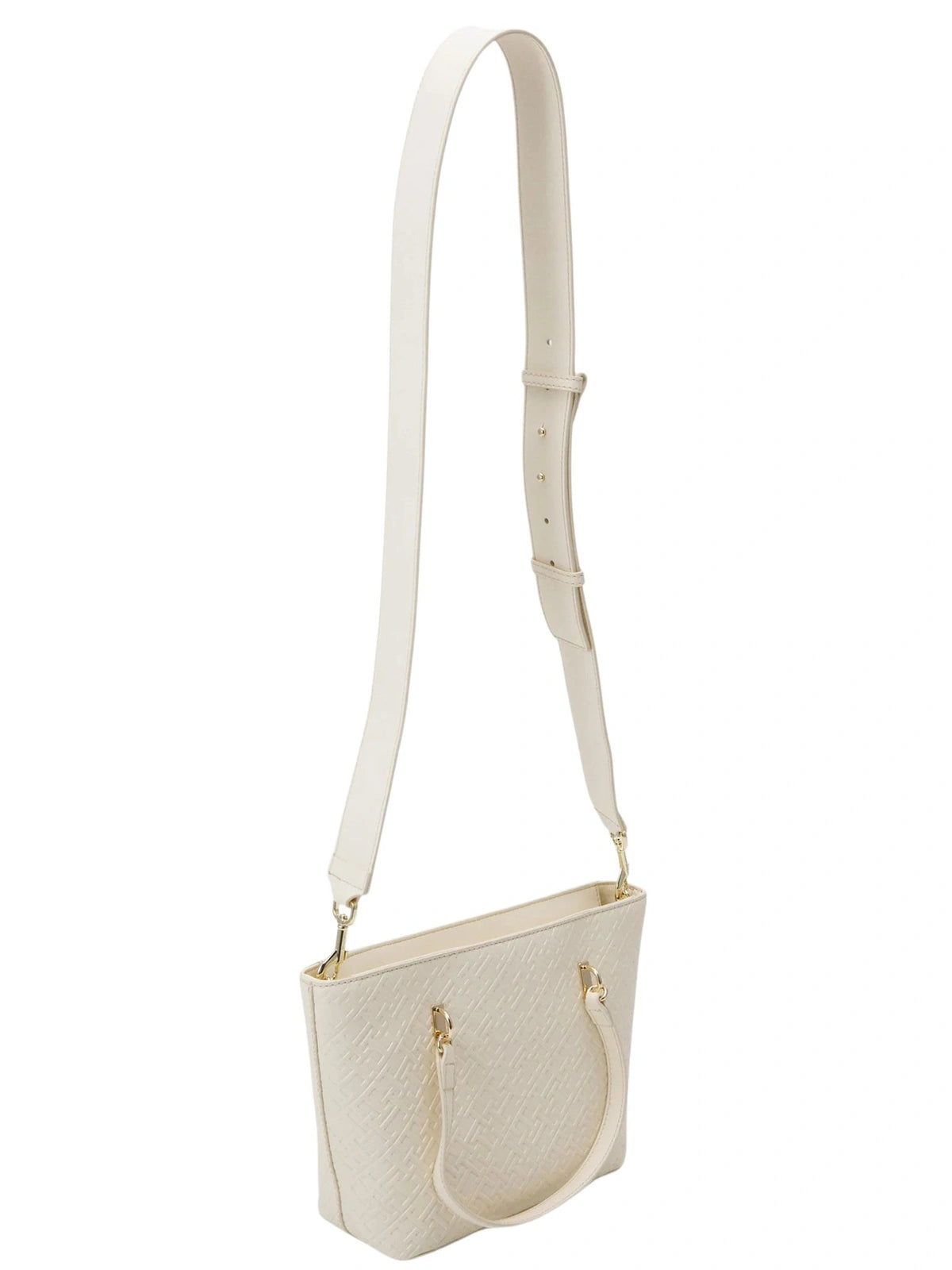 TH Refined Mini Tote Mono Creme/Ecru