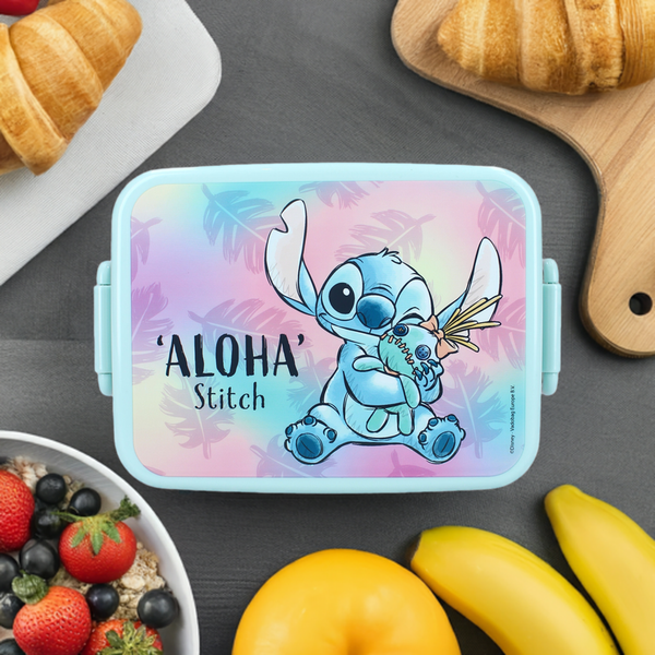 Stitch Lunchbox Pink/Light Blue "Aloha"