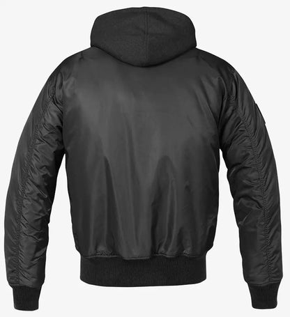 Hooded MA1 Bomber Jacke Herren Wasserabweisend Kapuze
