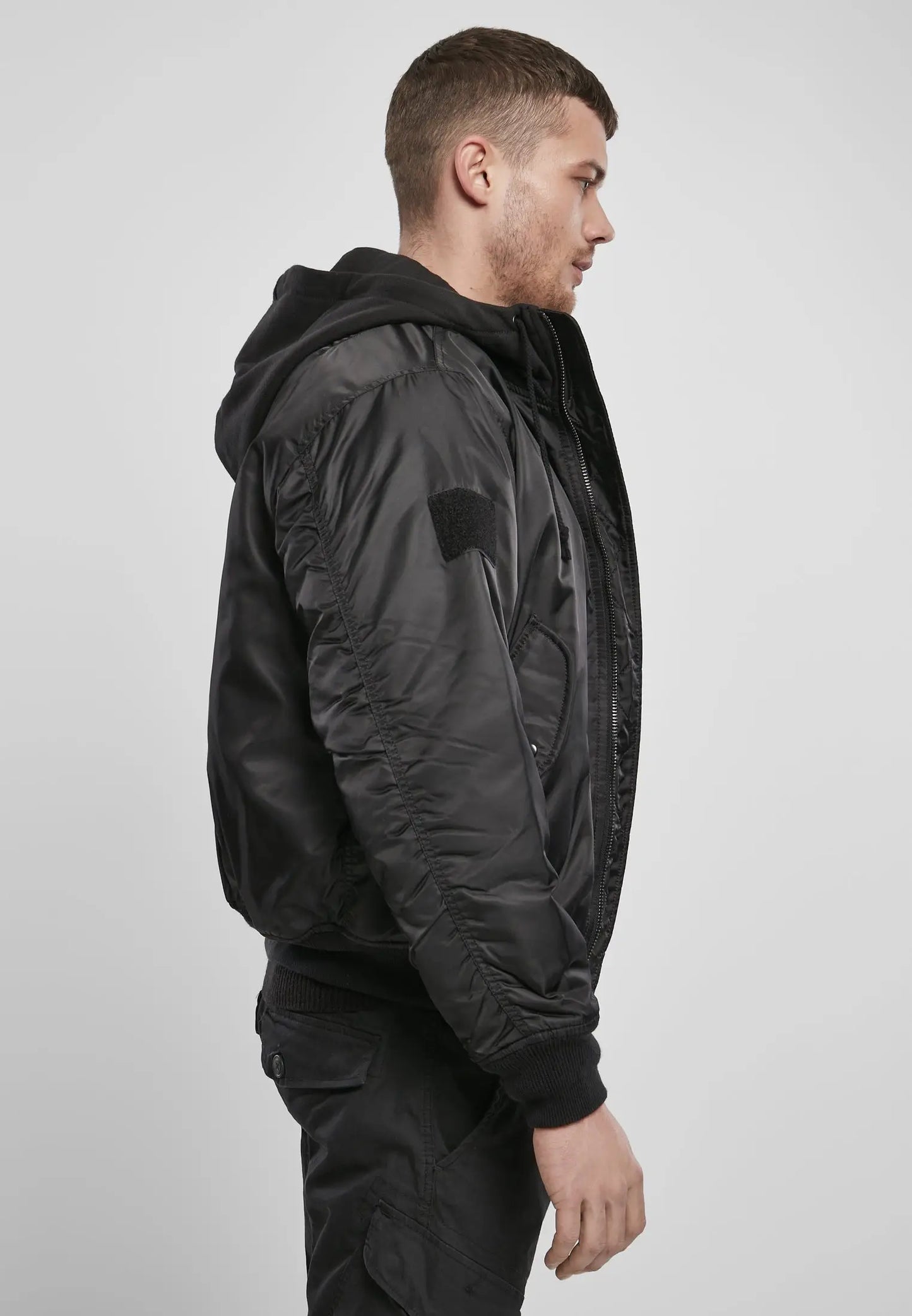 Hooded MA1 Bomber Jacke Herren Wasserabweisend Kapuze