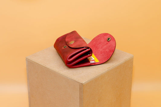 Kleine Geldbeutel Damen Minimalistisch Schlank Portemonnaie