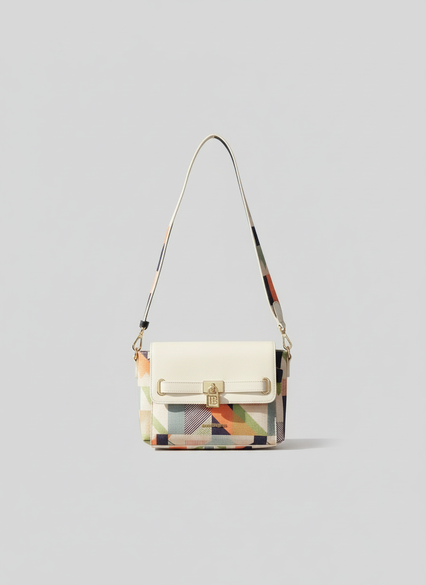 Kleurrijk design &amp; functionaliteit: Dames schoudertas met ruitjesmotief