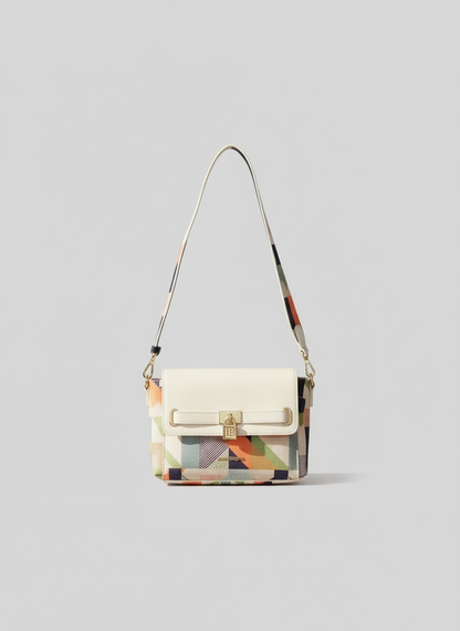 Kleurrijk design &amp; functionaliteit: Dames schoudertas met ruitjesmotief